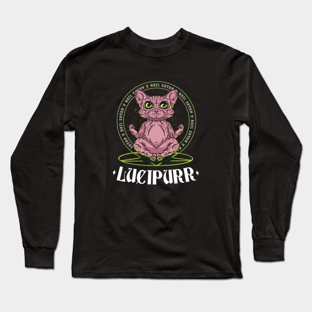 Lucipurr Long Sleeve T-Shirt by Hmus